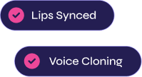 Lips Synced & Voice Cloning